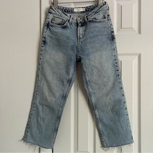 TOPSHOP Petite Straight Cropped Jeans Size 25